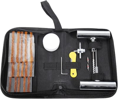 VHV - Bandenreparatieset - Heavy duty bandenplug set met doppen - Voor auto motor en reizen