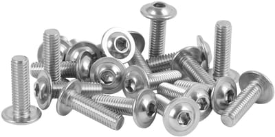 Dailygoods- Lenskopschroeven 20 stuks M6 x 20 mm - Roestvrij Staal - Binnenzeskant - Mechanische Montage - Corrosiebestendig - Stabiele Grip - Schroeven