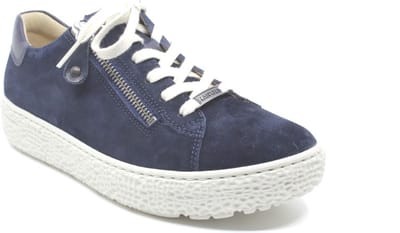 Hartjes-162.1401/99 47.47 blauw suède sneaker wijdte H