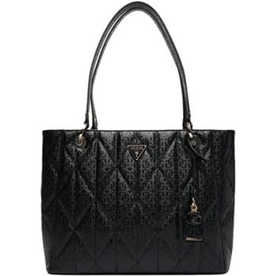 GUESS schoudertas Aldina Noel Tote Bag Black zwart