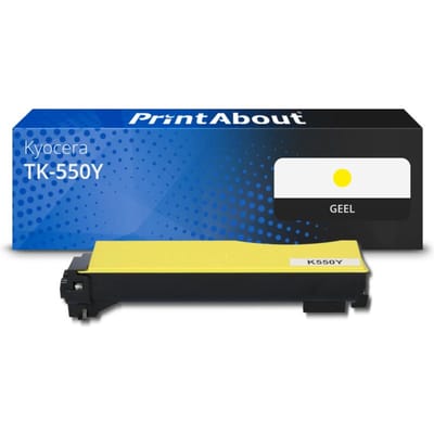 PrintAbout huismerk Toner TK-550Y Geel Geschikt voor Kyocera