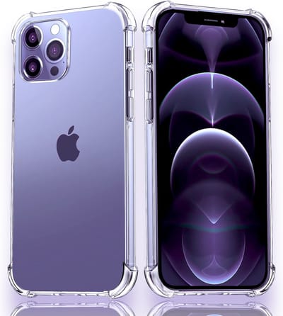 AziLine Shockproof Hoesje Geschikt voor Apple iPhone 12 Pro Max - Ultieme Bescherming iPhone 12 Pro Max Case - Luxe Transparante Backcover