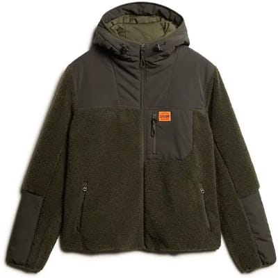 Superdry - Hybride Expedition hoodie met borgvoering - Heren - Buitenjassen