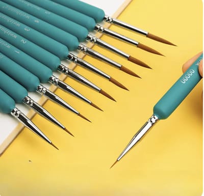 CHPN - Penselen - Kwasten - Penselenset - 10-delig - Verfset voor schilderen - Kwasten set - Dunne penselen - Penseeltjes - Verven met acryl en olieverf - Schilder accessoire - Knutselen
