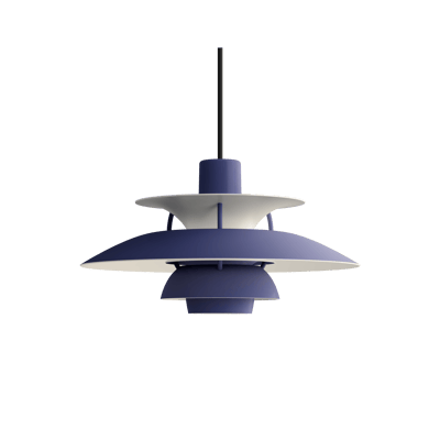 Louis Poulsen PH5 mini hanglamp Monochroom 2024 - dusty indigo