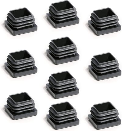 10x Vierkante Buisdoppen 18x18 mm Standaard Eindstops voor Meubels en Constructies