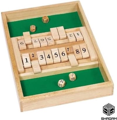 Shut The Box - 2 Spelers - Groen - Dobbelspel - Drankspel - Rekenspel