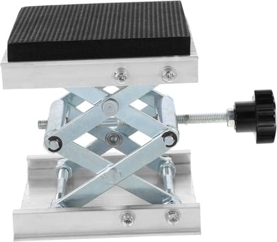 Schaarlift Platform - Verstelbare Werktafel - Precisie Laboratoriumwerk - Roestvrij Staal Constructie - 15.5 x 10 x 10 cm - Zilver