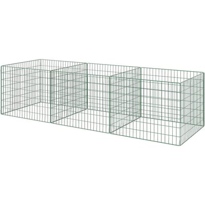 4goodz compostbak 3 vakken - totaal 1680 liter - 270 x 90 x 70 cm