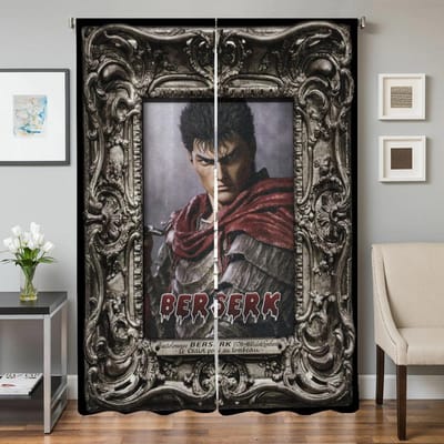 Interieur Keukengordijnen voor Woonkamer 2 Stuks Verduisterende Gordijnen Deurgordijn Berserk Afscheiding Slaapkamerdecoratie W50xH70cmx2pcs-CL gray