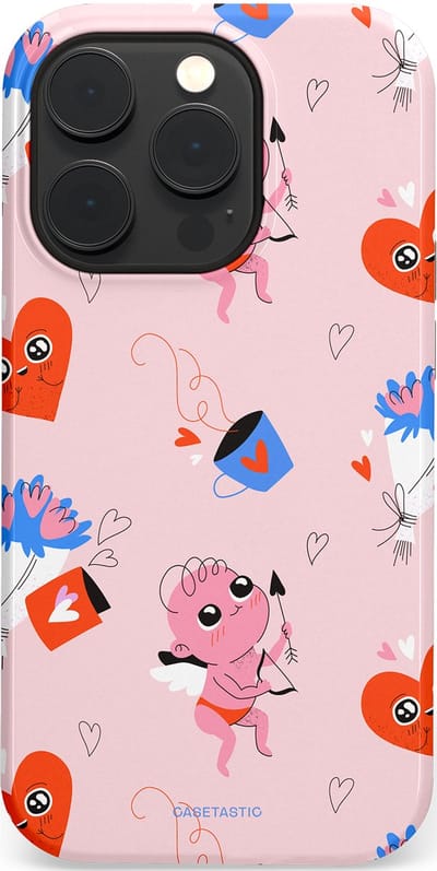 Casetastic Hoesje Geschikt voor Apple iPhone 14 Pro Magsafe - Stijlvolle Beschermende Duo-layer Case - Cupido's Keuze
