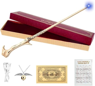 Toverstaf met Licht - Heksenstaf Magische Stok - Cosplay en Feesten - USB Oplaadbaar - 38 cm