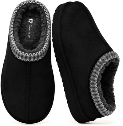 Pantoffels Dames - Sloffen - Maat 36/37 - Zwart - Anti-slip - Comfeet