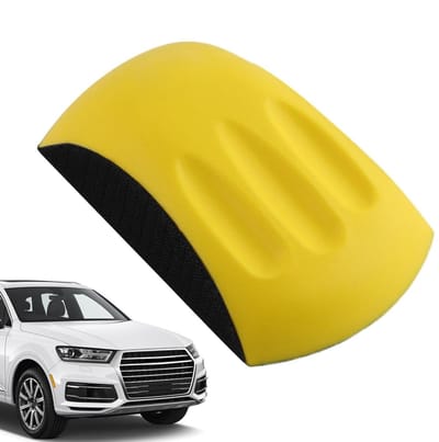 Handpolijstschijf - Polijstblok - Oppervlakken Herstellen - Ergonomisch Ontwerp - 12.7 cm - Geel
