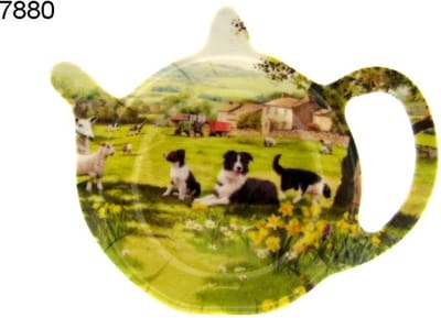 Theetipje Schaap en Collie – 10 x 13 cm – Lesser & Pavey