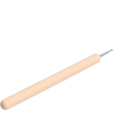 Manche en Bois Brosse Ronde en Acier Outil de Fabrication de Bijoux pour Lissage et Finition
