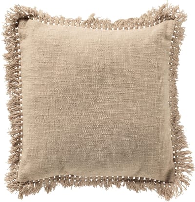 Dutch Decor JONNA - kussenhoes 45x45 cm - gerecycled - katoen - Pumice Stone - beige - met rits - zonder binnenkussen