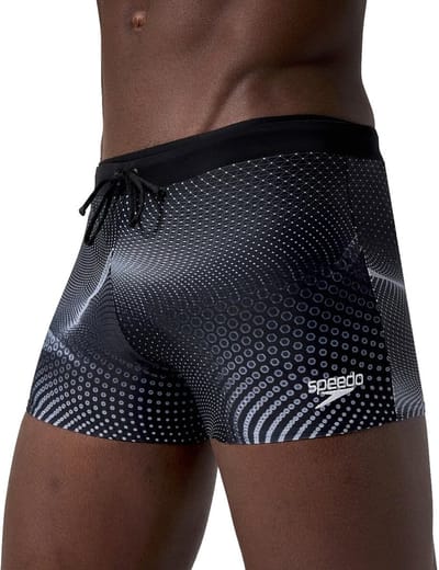 SPEEDO - eco valmilton dot mesh aqsh bla/gre - Zwembroek middel heren - Zwart