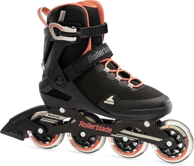Dames Skates - Schoenen Skaten - Recreatief Skaten - Comfortabele Pasvorm - 84mm Wielen - Zwart Roze