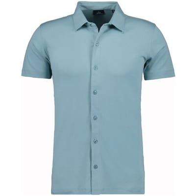 Ragman Overhemd Polohemd Short Sleeve Pima Cotton Mint / male