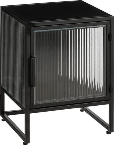 Mica Decorations Clifton Opbergkast met Deuren - L38 x B35 x H50 cm - Metaal - Zwart
