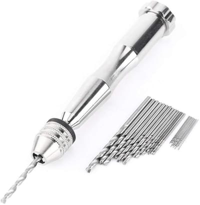Dailygoods- Boorset 25-delig - Handboor - Precisieboren - Hout/Plastic/Rubber - Spiral Boor - Hoge Kwaliteit Legering