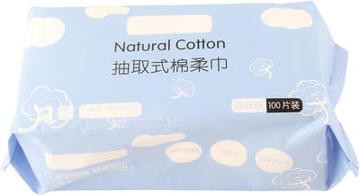 100 Stuks Pluisvrije Katoenen Pads - Zachte Wegwerpdoekjes voor Gezicht, Make-up en Babyverzorging