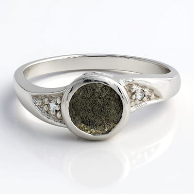 Cavill - Zilveren Ring - 925 Sterling Zilver - 0,75 ct Spectroliet Rondslijpsel - 0,022 ct Witte Topaas - Elegante Damesring Maat 17