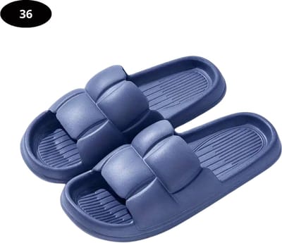 Livano Badslippers Dames - Comfortabel - Flip Flops - Sauna - Zomer - Marineblauw - Maat 36