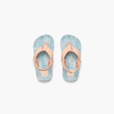 Reef teenslipper Ahi Meisjes - peachblue animal - Blauw/Roze - maat 25