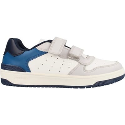 GEOX WASHIBA TIENERS Sneakers - WIT/LICHTGRIJS - Maat 36