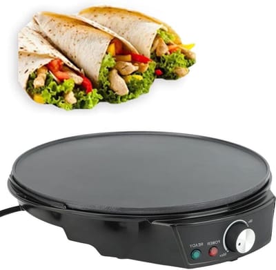 Elektrische pannenkoekenpan - Koekenpan Crêpes - Snel Ontbijten - Snelle Opwarming - 30 cm - Zwart