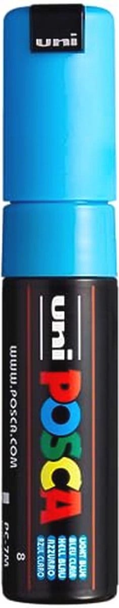 Marker met brede ronde punt - lichtblauw, perfect voor kunst en creativiteit