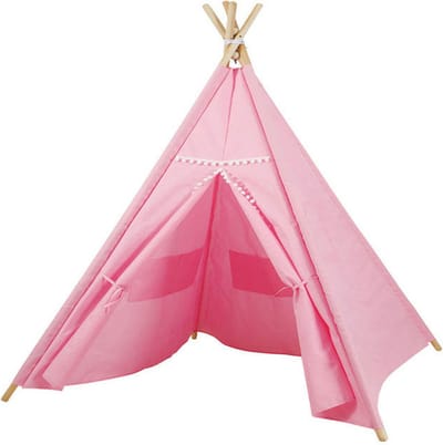 Luxe Tipitent Roze met Lichtjes, 128cm