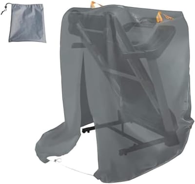 Loopbandhoes Waterdicht - Fitnessapparaat Cover - Apparaat Beschermen - Dubbel Gestikte Naden - 117 x 97 x 168 cm - Grijs