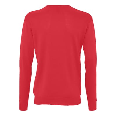 SOLS Heren Galaxy V Hals Trui (Rood)