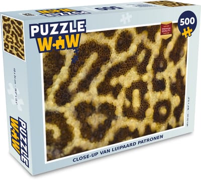 Puzzel Close-up van luipaard patronen - Legpuzzel - Puzzel 500 stukjes