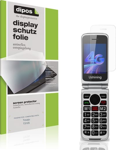 dipos – 4x Matte Beschermfolie geschikt voor Tosaju T3105 | Krasbestendige & antireflecterende Screenprotector Ultra-Thin