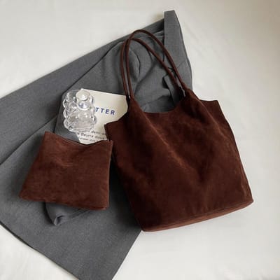 Matte Retro Tas voor Dames Grote Capaciteit Nieuwe Herfst en Winter Veelzijdige Casual Schoudertas Pendel Speelgoedtas gray