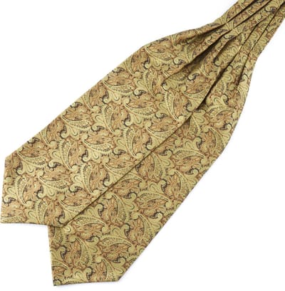 Gouden Paisley Polyester Stropdassjaal