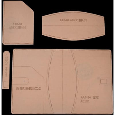 Leren Sjabloon Set Transparant Acryl DIY Handgemaakte Notitieboekhoes Knutselgereedschap gray