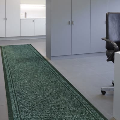 JYG Tapijtloper Club Groen 66 x 950 cm - Keukenloper - Anti Slip - snijdbaar