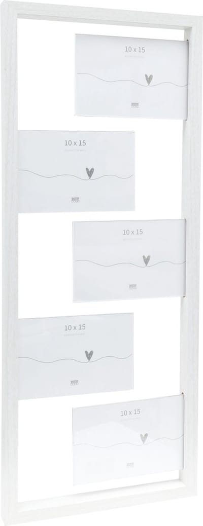 Deknudt Frames multifotolijst S68UA1 P5 - wit - mdf/kunststof - 5x 10x15