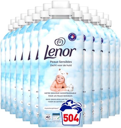 Lenor Wasverzachter Sensitive 42 Wasbeurten - 12 x 882 ml - Voordeelverpakking