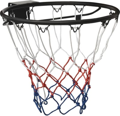 Basketbalring - Basketbalmand - Buiten Sporten - Stabiel Stalen Frame - 45 cm - Zwart
