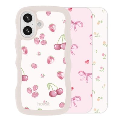 Holdit Print Pack voor de Apple iPhone 16 - Pink Breeze