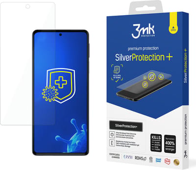 3MK Silver Protect+ - Telefoonsticker - Antimicrobiële Bescherming - Montagemethode: Nat