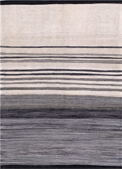Grijs Tapijt Laagpolig Handgeweven Wollen Vloerkleed - Koho Afghan Modern Kelim 148x99 - 148x99cm- Modern - Woonkamer - Salon - Slaapkamer - Eetkamer