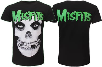 Misfits Jarek Skull T-Shirt - Officiële Merchandise - S
