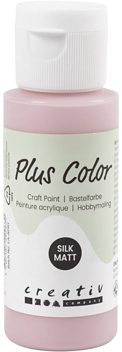 Plus Color Acrylverf, dusty rose, 60 ml/ 1 fles
